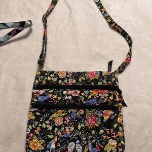 Vera Bradley Multicolor Floral Crossbody Bag Snow White